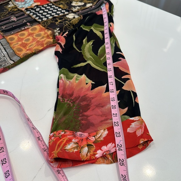 Nothing matches Tops for Women Orange and Green Graphic Blouse L - Picture 4 of 7